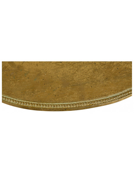 Prateleira de resina com acabamento em ouro antigo L45xDP12,5xA14 cm