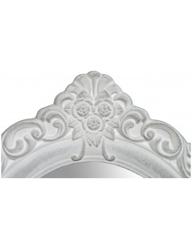 Specchiera da appendere 50x2x58 cm finitura bianco anticato Specchiera da appendere 50x2x58 cm finitura bianco anticato