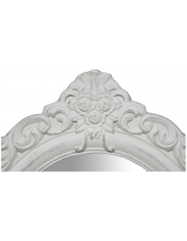 Specchiera da appendere 50x2x58 cm finitura bianco anticato Specchiera da appendere 50x2x58 cm finitura bianco anticato