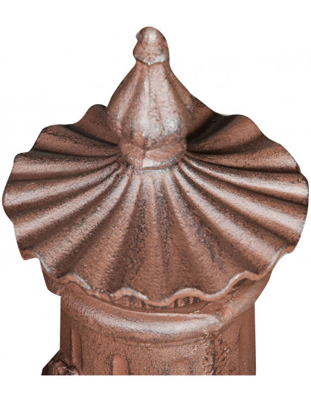 Fontana in ghisa finitura ruggine anticata L37xPR33xH78,5 cm