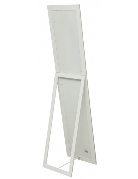 Specchiera  da terra 40x3x170 cm finitura bianco anticato