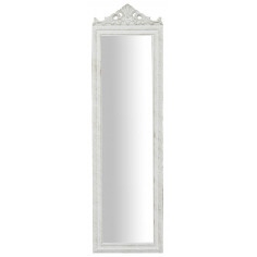 Specchiera  da terra 40x3x140 cm finitura bianco anticato 2