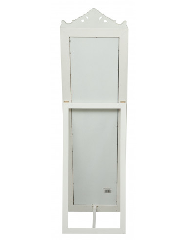Specchiera  da terra 40x3x140 cm finitura bianco anticato Specchiera  da terra 40x3x140 cm finitura bianco anticato