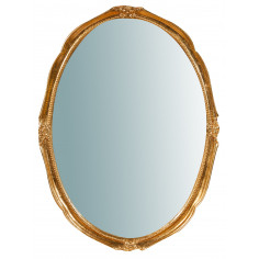 Espelho de parede vertical/horizontal de madeira com acabamento em folha de ouro antigo Made in Italy L82xDP5xH101 cm - Biscotti 2