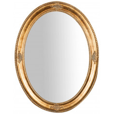 Espelho suspenso vertical/horizontal 64x3x84 cm acabamento em ouro antigo 2