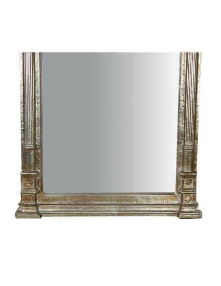 SPECCHIERA DA PARETE IN LEGNO FINITURA BIANCO ANTICATO L82XPR4XH40 CM MADE IN ITALY