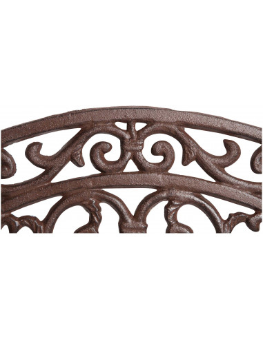 Zerbino in ghisa finitura ruggine anticata L68,5xPR32xH1,5 cm Zerbino in ghisa finitura ruggine anticata L68,5xPR32xH1,5 cm
