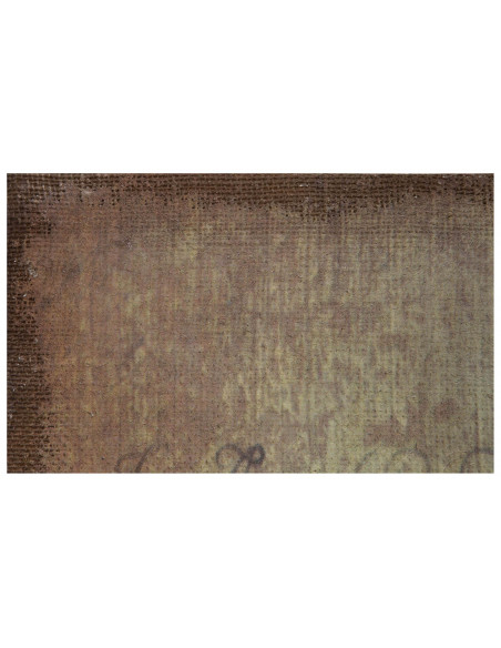 Stampa 'GALLO' su tela in juta grezza anticata L40xPR3xH80 cm