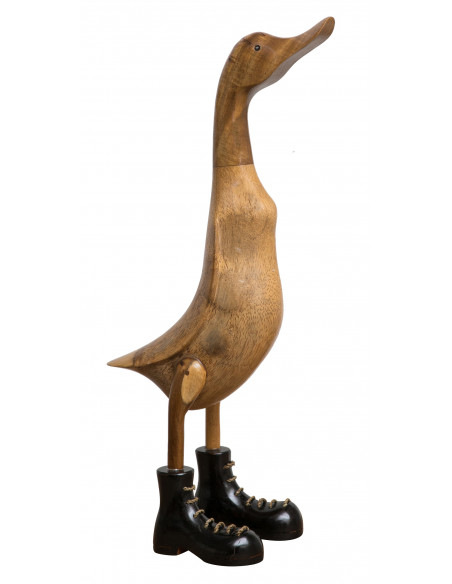 PAPERA GIGANTE FATTA A MANO DI LEGNO L18XPR30XH62 CM