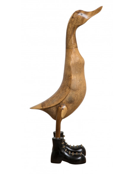 PAPERA GIGANTE FATTA A MANO DI LEGNO L18XPR30XH62 CM