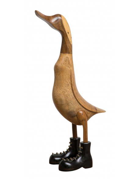 PAPERA GIGANTE FATTA A MANO DI LEGNO L18XPR30XH62 CM