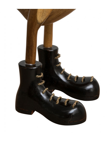 PAPERA GIGANTE FATTA A MANO DI LEGNO L18XPR30XH62 CM