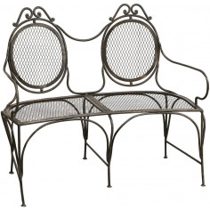 PANCHINA IN FERRO BATTUTO L120XPR60XH103 CM