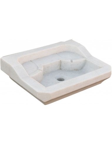 Pia de mármore branco L51xDP41xH15 cm