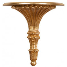 Plataforma de madeira acabamento FOGLIA Gold Anticato feito na Itália l39xpr20xh40 cm - biscottini.it