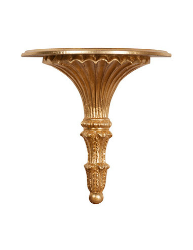 Plataforma de madeira acabamento FOGLIA Gold Anticato feito na Itália l39xpr20xh40 cm - biscottini.it