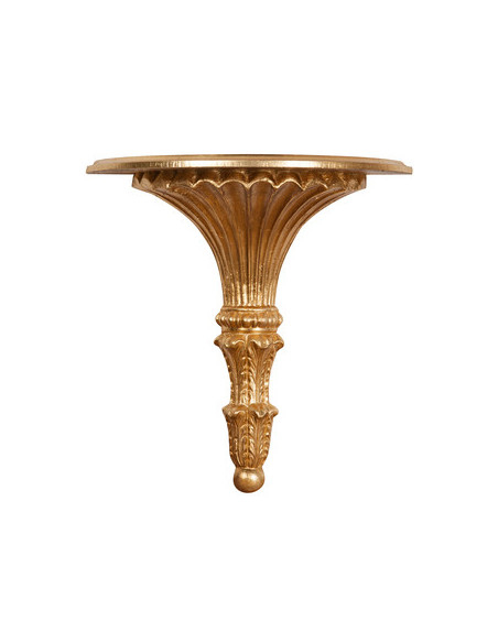 Plataforma de madeira acabamento FOGLIA Gold Anticato feito na Itália l39xpr20xh40 cm - biscottini.it