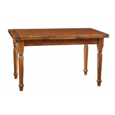 Tavolo allungabile  in legno massello di tiglio finitura noce by Biscottini