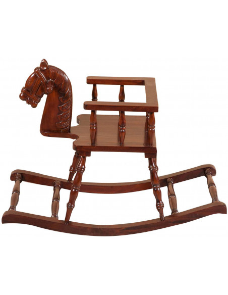 Cavallo a dondolo in legno cm 5,7x4,4 h Mondo