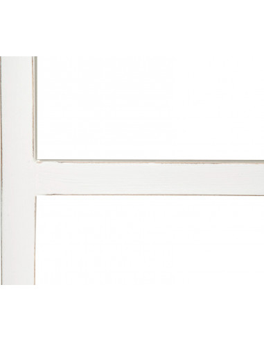 Estante em madeira maciça de lima com acabamento branco antigo 82x36x201 cm Estante em madeira maciça de lima com acabamento branco antigo 82x36x201 cm