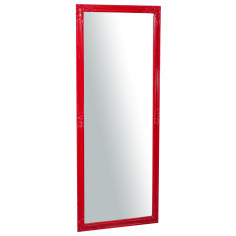 Specchiera da appendere verticale/orizzontale 72x3x180 cm finitura rosso lucido