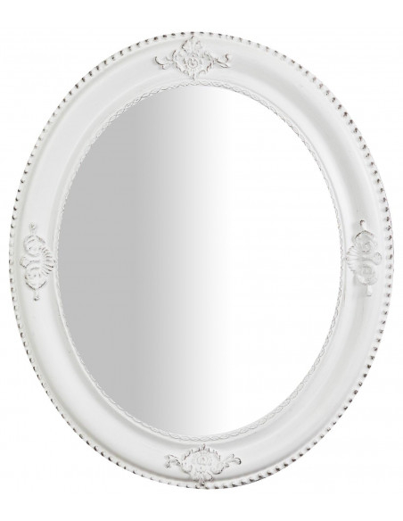 Specchiera da appendere verticale/orizzontale 54x3x64 cm finitura bianco anticato