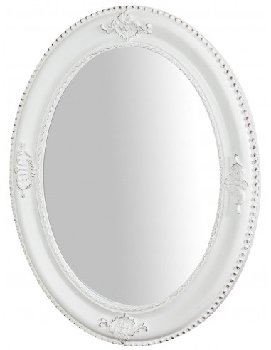 Specchiera da appendere verticale/orizzontale 54x3x64 cm finitura bianco anticato