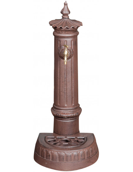 Fonte de ferro fundido acabamento antigo ferrugem L37xPR33xH78,5 cm