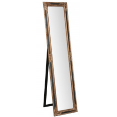 Specchiera  da terra L40XPR3XH170 cm finitura nero anticato