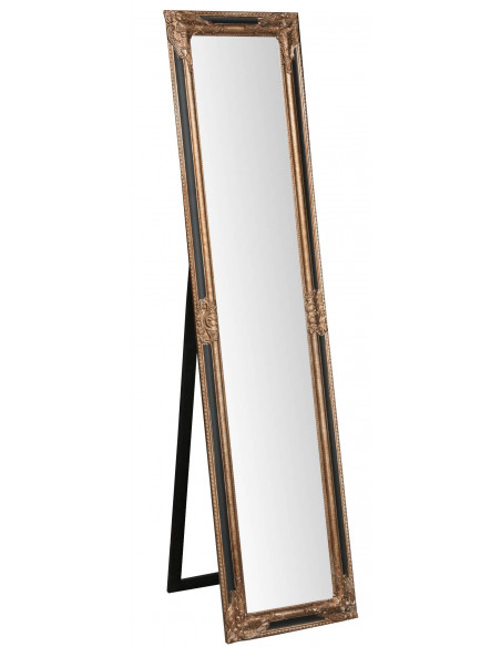 Specchiera  da terra L40XPR3XH170 cm finitura nero anticato