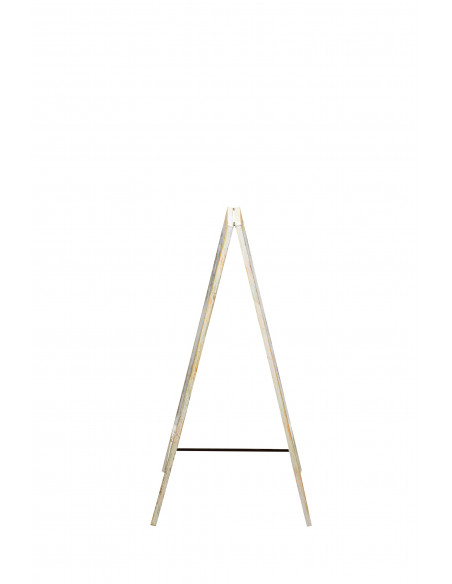 LAVAGNA DA TERRA BIFACCIALE CON CORNICE IN LEGNO L50XPR4,5XH100 CM