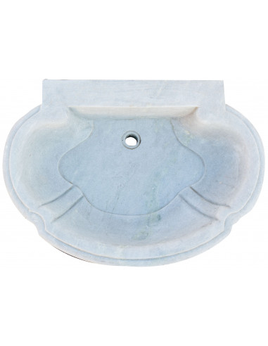 Banheira de mármore branco L80xDP57xH16 cm Banheira de mármore branco L80xDP57xH16 cm