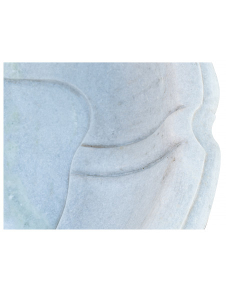Banheira de mármore branco L80xDP57xH16 cm