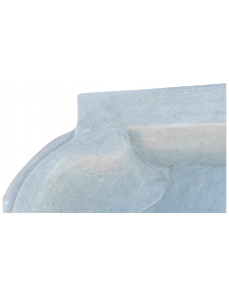 Banheira de mármore branco L80xDP57xH16 cm