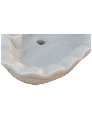 Acquaio in marmo bianco  L58xPR39xH13 cm Acquaio in marmo bianco  L58xPR39xH13 cm