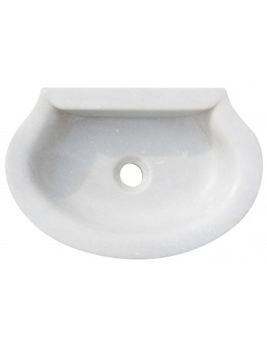 Lavandino in marmo bianco  L46xPR31xH13 cm Lavandino in marmo bianco  L46xPR31xH13 cm