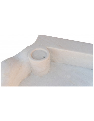 Lavandino in marmo bianco  L60xPR50xH13 cm Lavandino in marmo bianco  L60xPR50xH13 cm