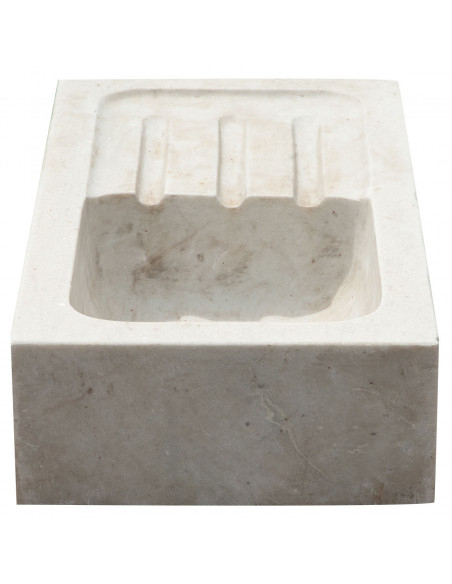 Pia de mármore branco L82xDP41xH18 cm