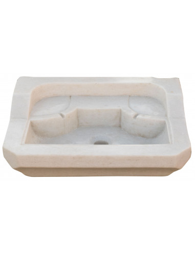 Pia de mármore branco L51xDP41xH15 cm Pia de mármore branco L51xDP41xH15 cm