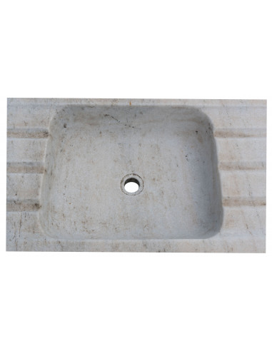 Acquaio in marmo bianco  L102xPR41xH15 cm Acquaio in marmo bianco  L102xPR41xH15 cm