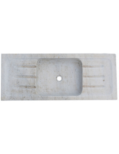 Acquaio in marmo bianco  L102xPR41xH15 cm Acquaio in marmo bianco  L102xPR41xH15 cm