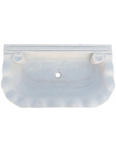 Acquaio in marmo bianco  L95xPR54xH17 cm