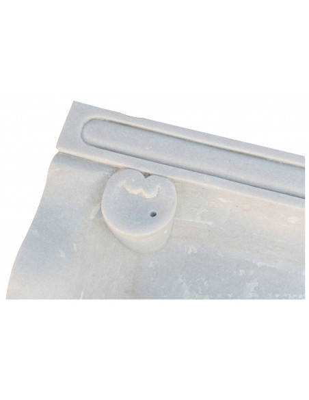 Pia de mármore branco L95xDP54xH17 cm