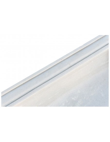 Pia de mármore branco L95xDP54xH17 cm
