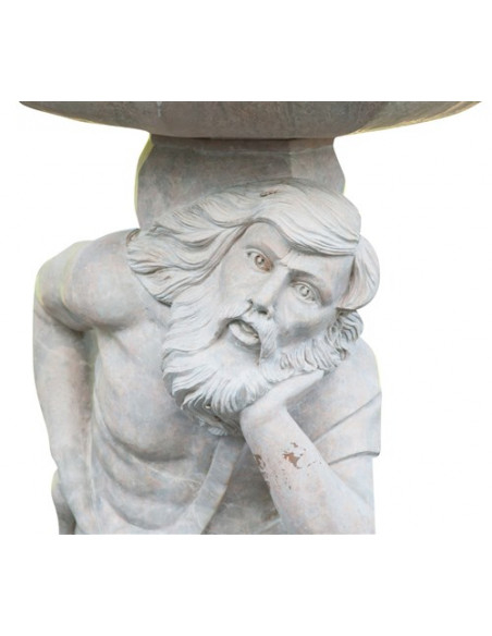 Par de estátuas de mármore L74XDP74X130 cm cada