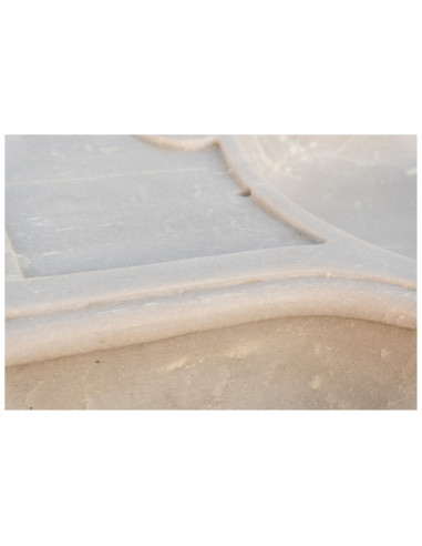 Pia de mármore branco L100xDP46xH15 cm Pia de mármore branco L100xDP46xH15 cm