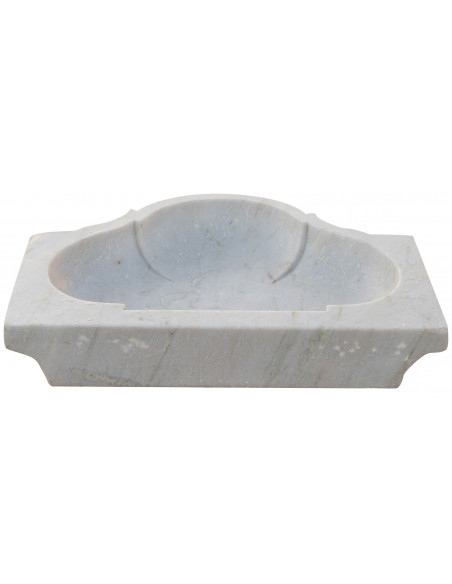 Pia de mármore branco L77xDP55xH13 cm