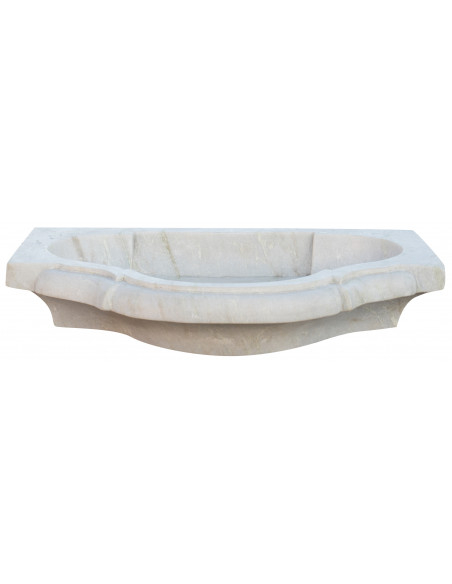 Pia de mármore branco L77xDP55xH13 cm