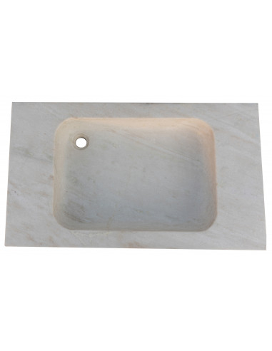 Acquaio in marmo bianco  L89xPR52xH13 cm Acquaio in marmo bianco  L89xPR52xH13 cm