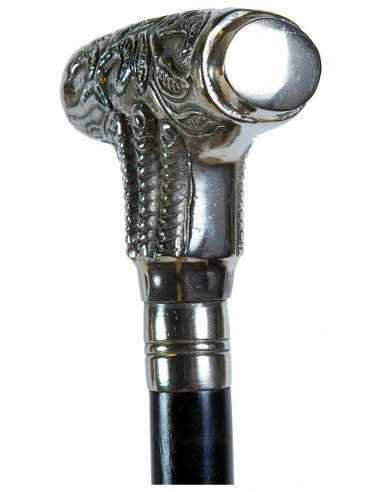 Bastone da passeggio in legno e peltro altezza cm.90 Bastone da passeggio in legno e peltro altezza cm.90